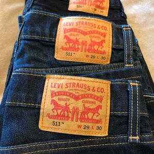 Levi’s jeans size 29x30 3 pairs